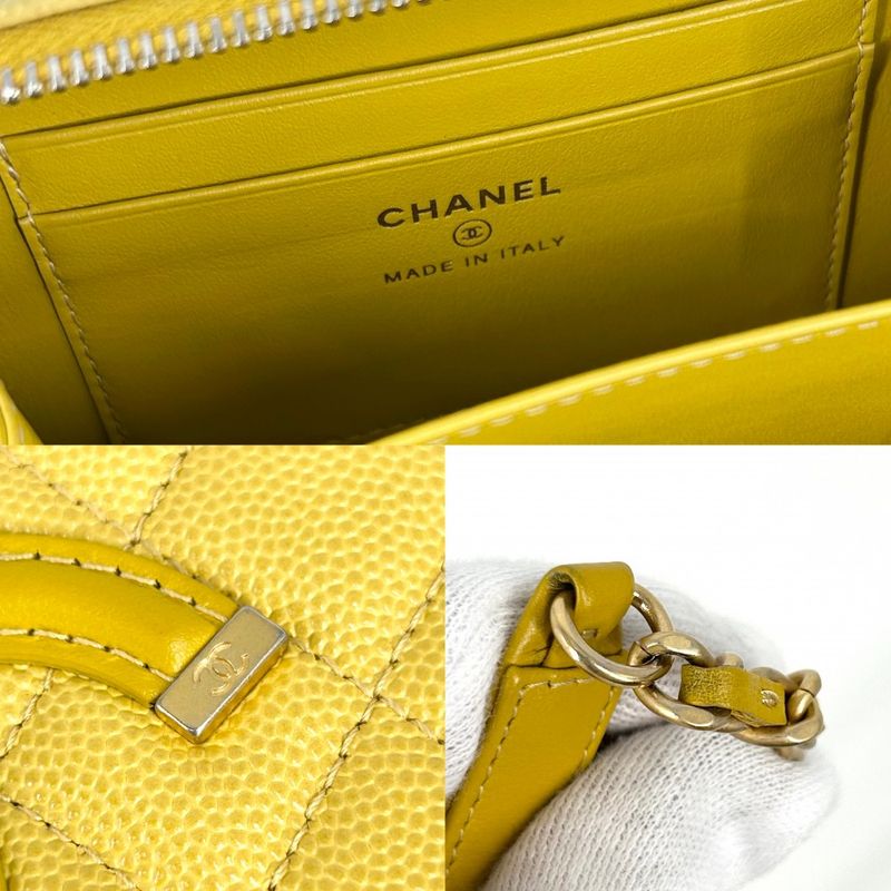 Chanel Shoulder Bag Women Matelasse CC Filigree Mini Pochette Shoulder Crossbody