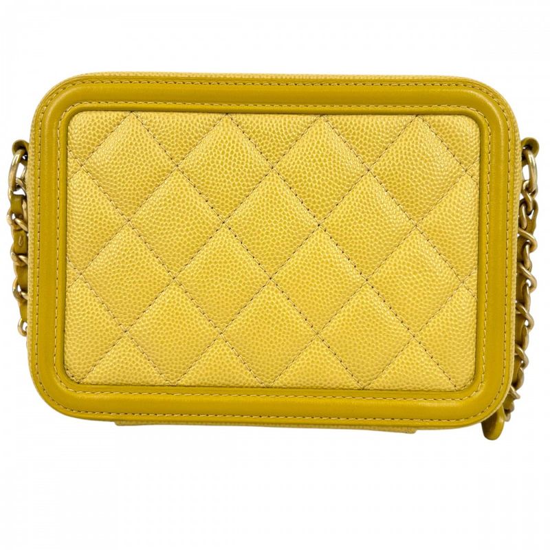 Chanel Shoulder Bag Women Matelasse CC Filigree Mini Pochette Shoulder Crossbody