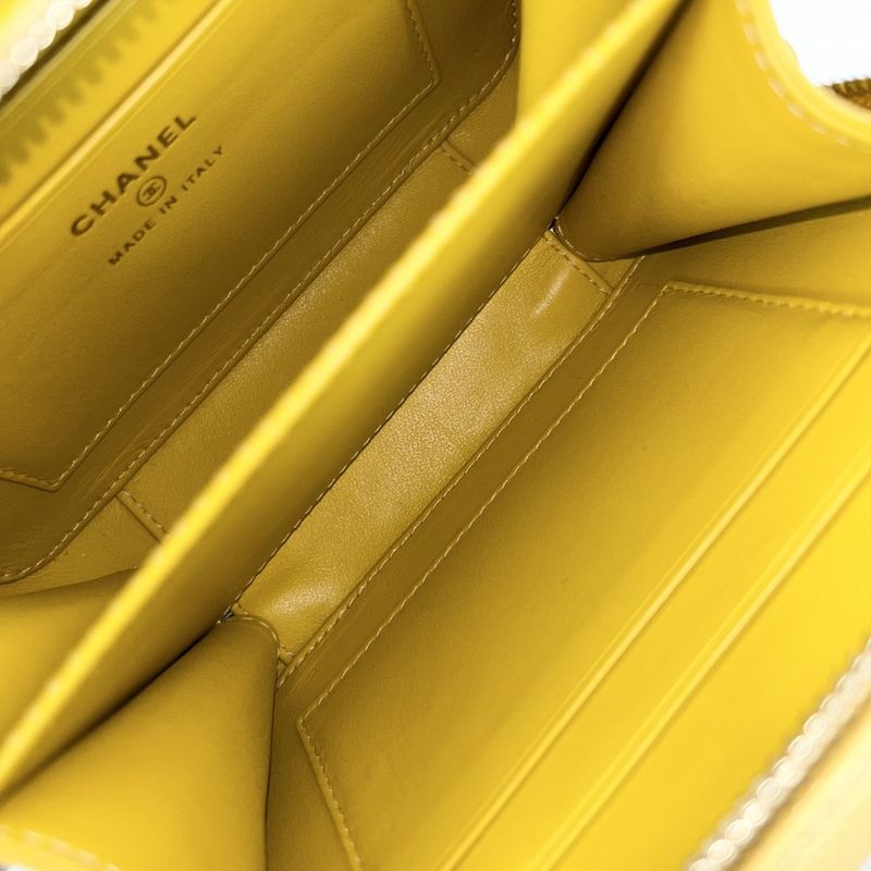 Chanel Shoulder Bag Women Matelasse CC Filigree Mini Pochette Shoulder Crossbody