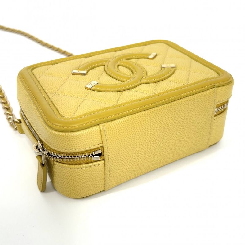 Chanel Shoulder Bag Women Matelasse CC Filigree Mini Pochette Shoulder Crossbody