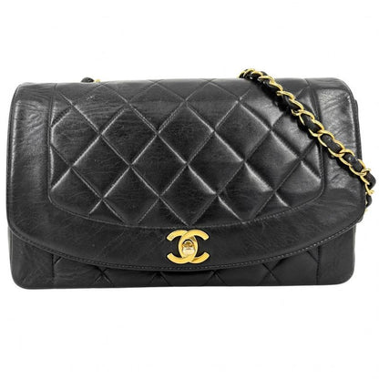 Chanel Shoulder Bag Women Matelasse Diana 25 Chain Coco Mark Shoulder Crossbody