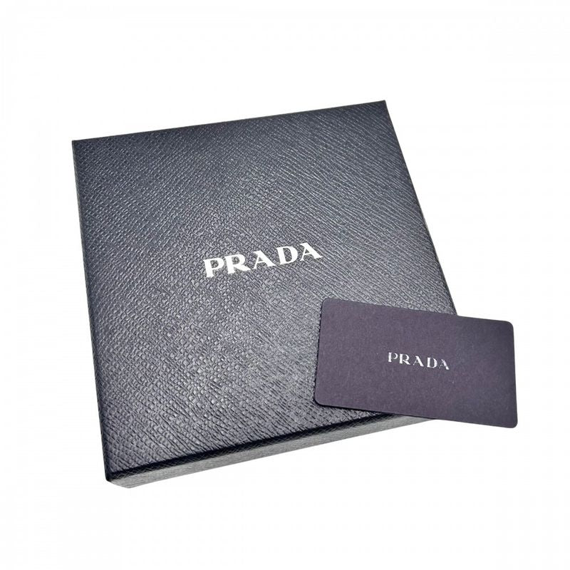 Prada Choker Women Triangle Logo Accessories Prada Leather 2ic046 Black White