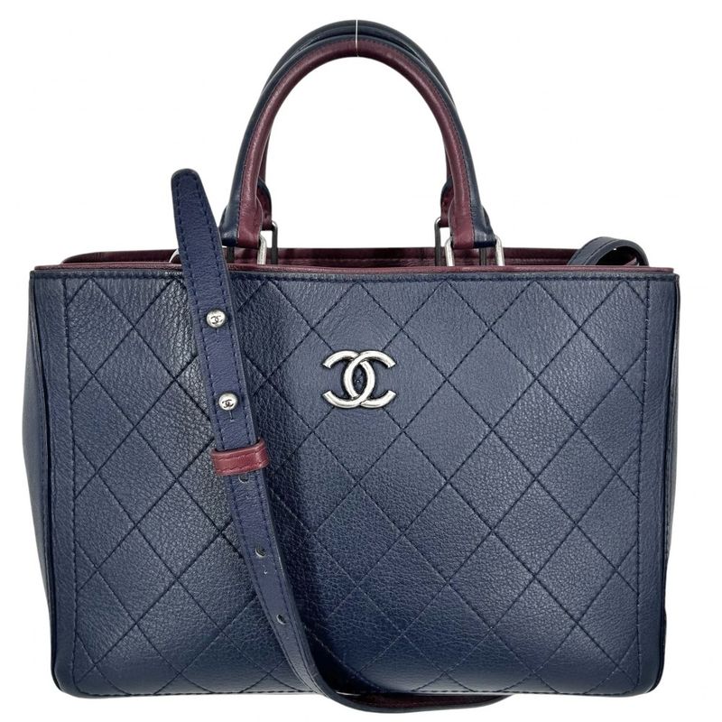 Chanel 2WAY Women's Coco Mark Handbag Shoulder Bag Shoulder Crossbody Coco Bag