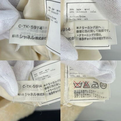 Chanel Skirt Women's Tweed Coco Button Bottoms Vintage Coco Mark Apparel