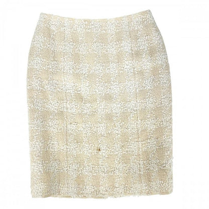 Chanel Skirt Women's Tweed Coco Button Bottoms Vintage Coco Mark Apparel