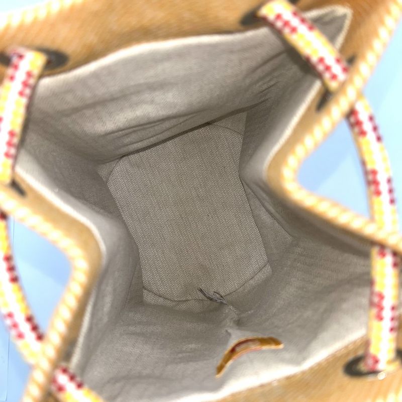 Hermes Shoulder Bag Women's Epope Duffle Bag Shoulder Bag Hermes Wool Yellow