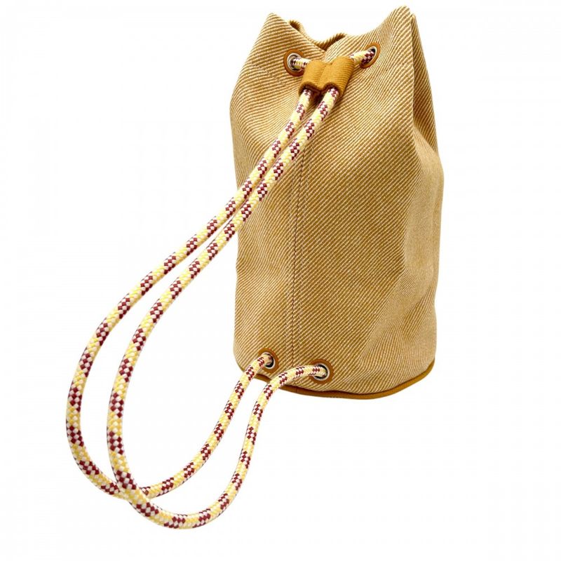 Hermes Shoulder Bag Women's Epope Duffle Bag Shoulder Bag Hermes Wool Yellow