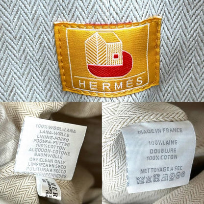 Hermes Shoulder Bag Women's Epope Duffle Bag Shoulder Bag Hermes Wool Yellow