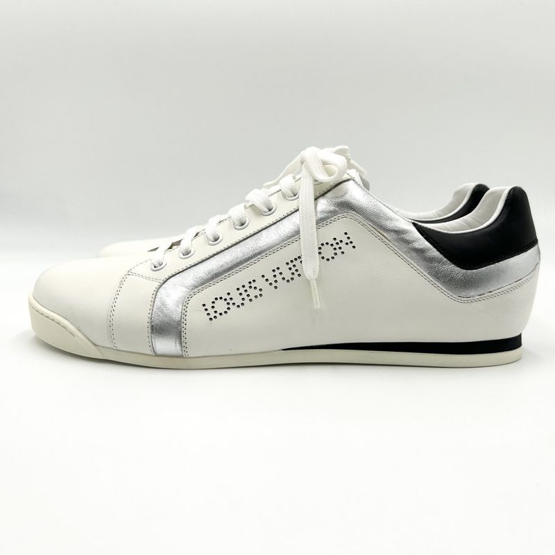 Louis Vuitton Sneakers Men's Perforated Logo LV Lagoon Low Cut Size 8 Shoes