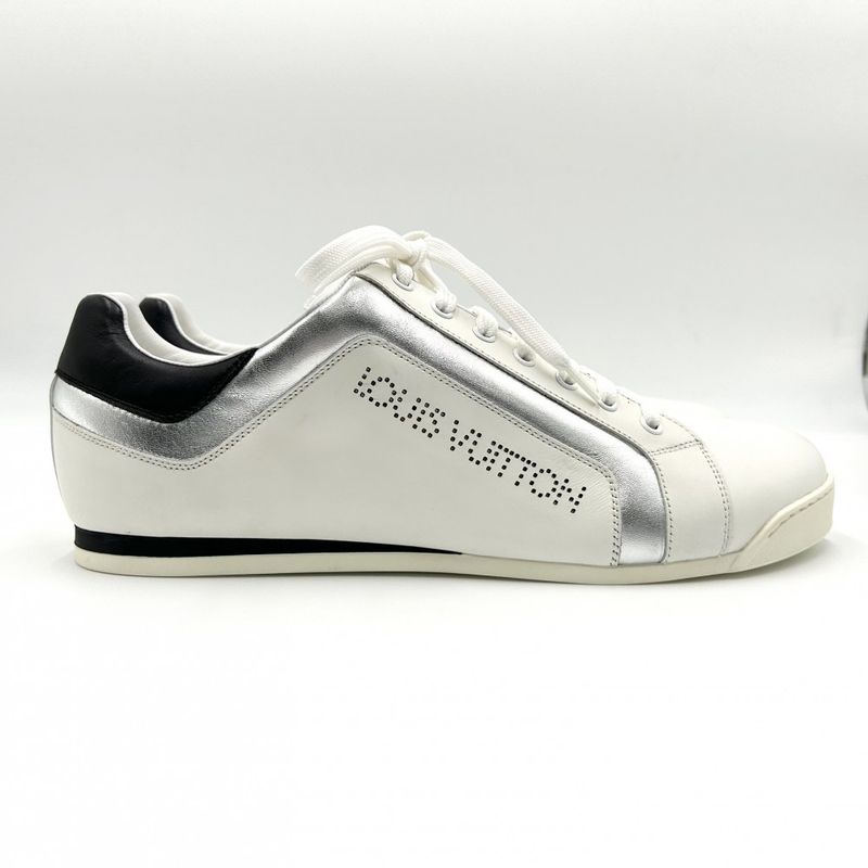 Louis Vuitton Sneakers Men's Perforated Logo LV Lagoon Low Cut Size 8 Shoes