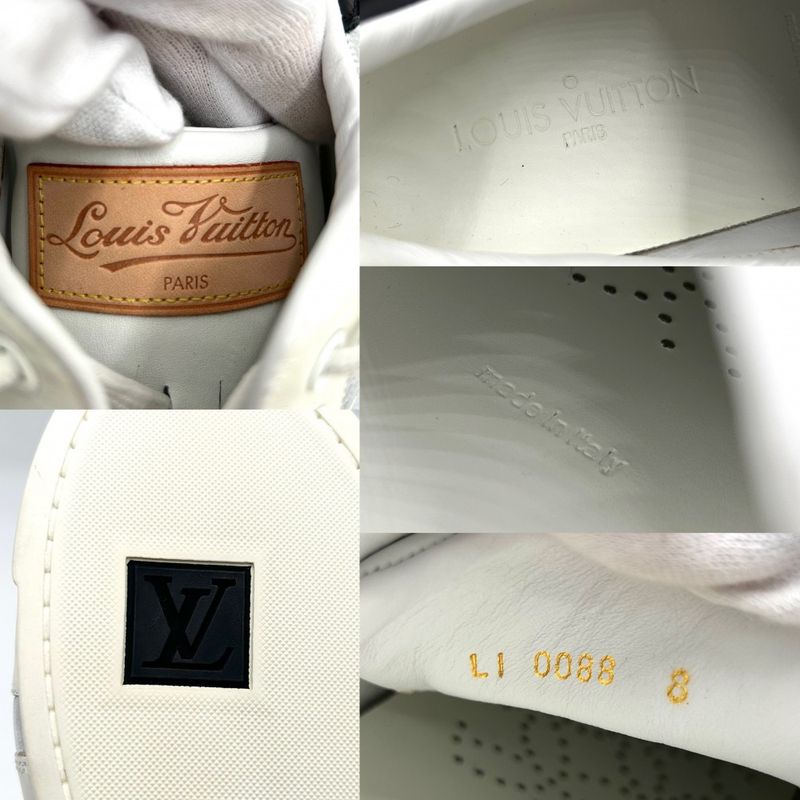 Louis Vuitton Sneakers Men's Perforated Logo LV Lagoon Low Cut Size 8 Shoes