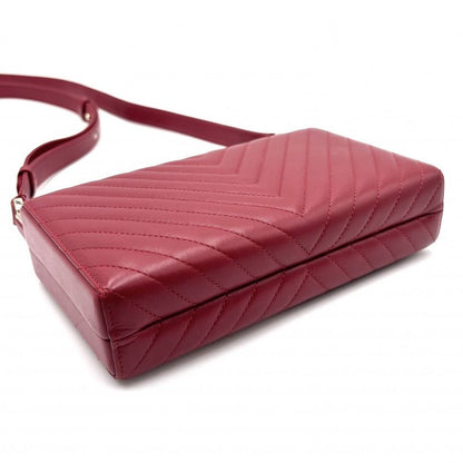 Chanel Shoulder Bag Women's Chevron V Stitching Turnlock Shoulder Crossbody Bag