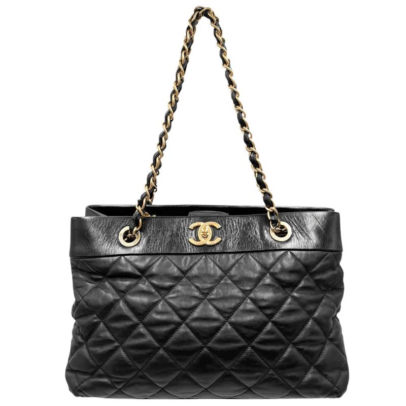 Chanel Handbag Women Matelasse Chain Tote Bag Coco Mark Turnlock Shoulder Coco