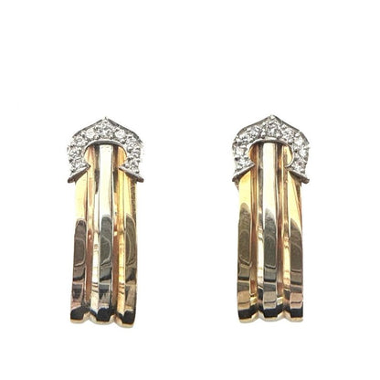 Cartier Earrings Ladies 2C Three Color Jewelry Accessories 750 18k Gold Cartier