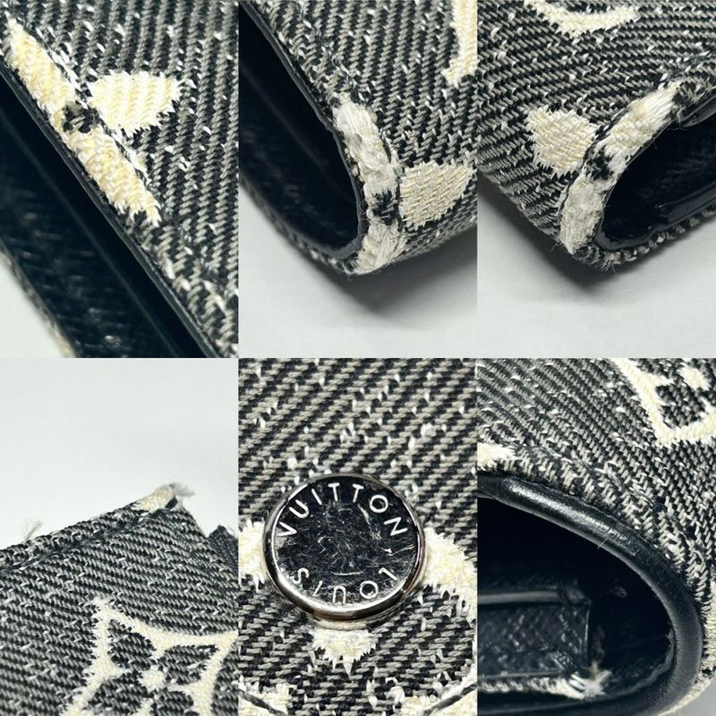 Louis Vuitton Trifold Wallet Women Monogram Jacquard Portefeuille Victorine