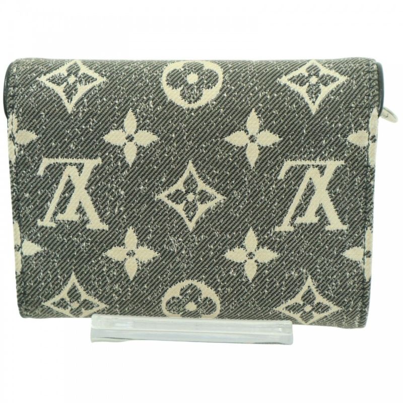 Louis Vuitton Trifold Wallet Women Monogram Jacquard Portefeuille Victorine