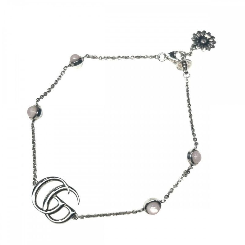 Gucci Bracelet Ladies Double G Mother Of Pearl Ag925 Jewelry Accessories Key GG