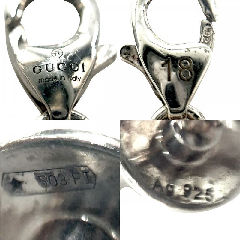 Gucci Bracelet Ladies Double G Mother Of Pearl Ag925 Jewelry Accessories Key GG