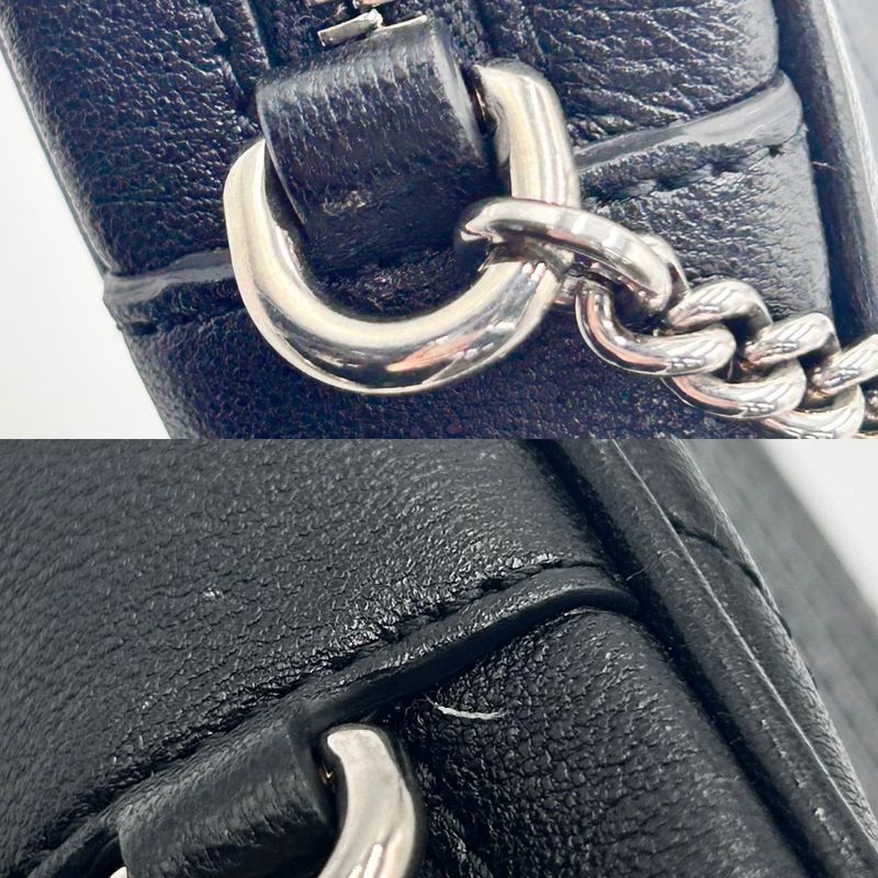 Gucci Shoulder Bag GG Blonde Chain Pochette Crossbody Small