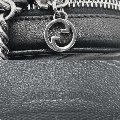 Gucci Shoulder Bag Women's GG Blonde Chain Pochette Shoulder Crossbody Small