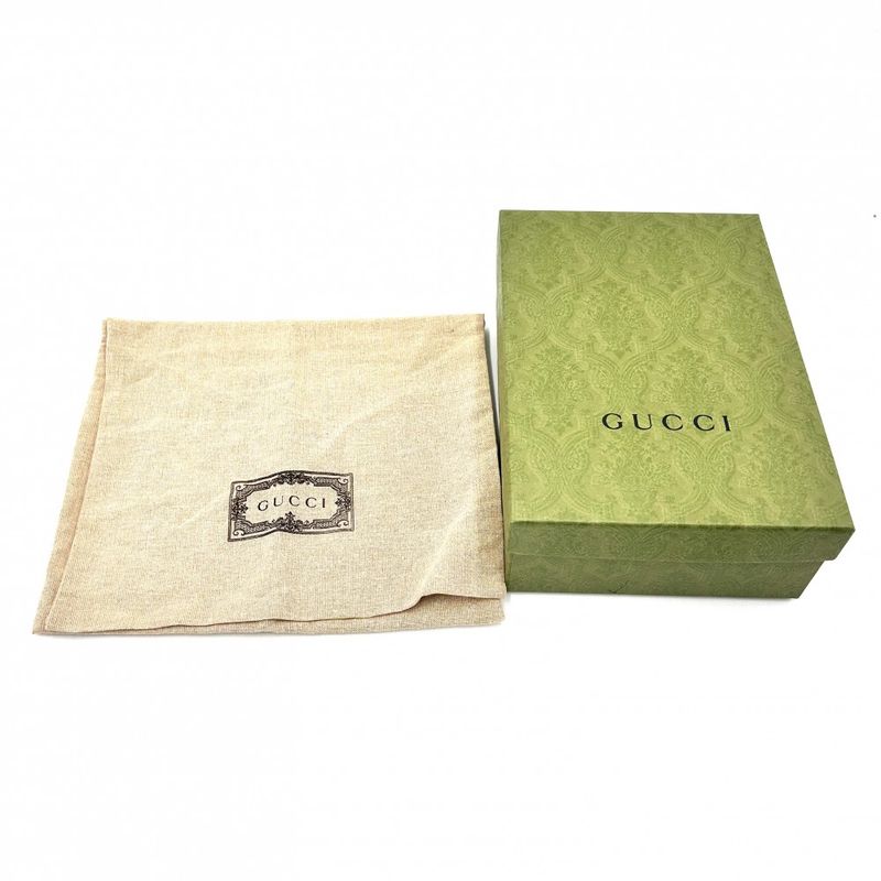 Gucci Shoulder Bag GG Blonde Chain Pochette Crossbody Small