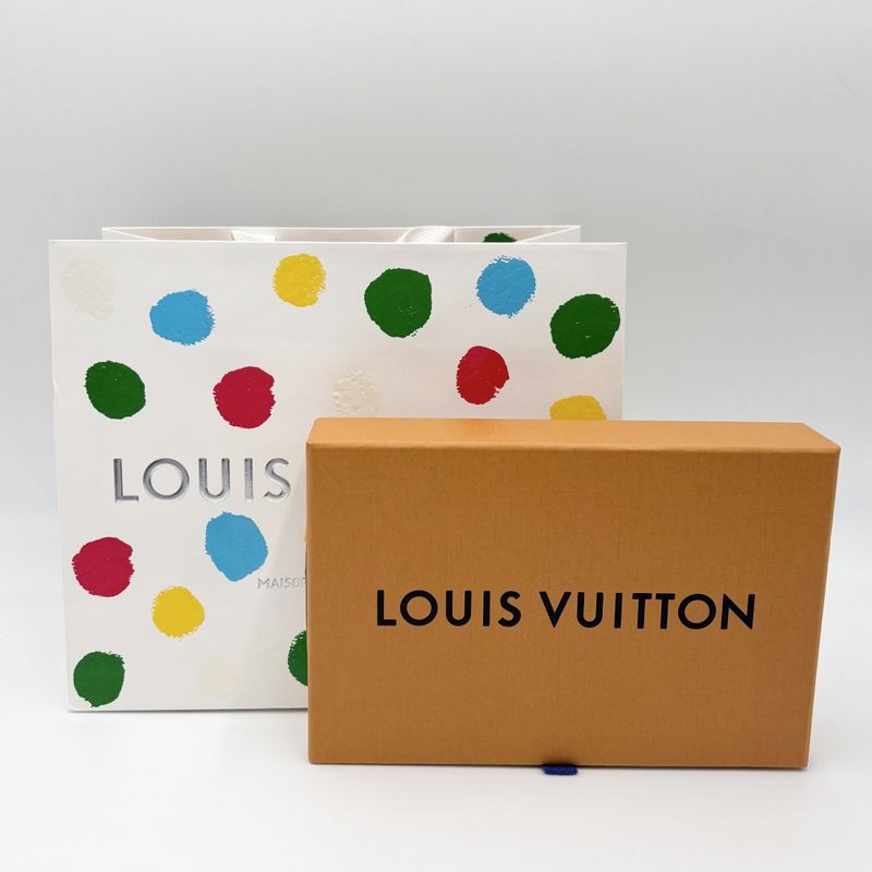 Louis Vuitton Trifold Wallet Women's LV X YK Portefeuille Cles A Compact Yayoi