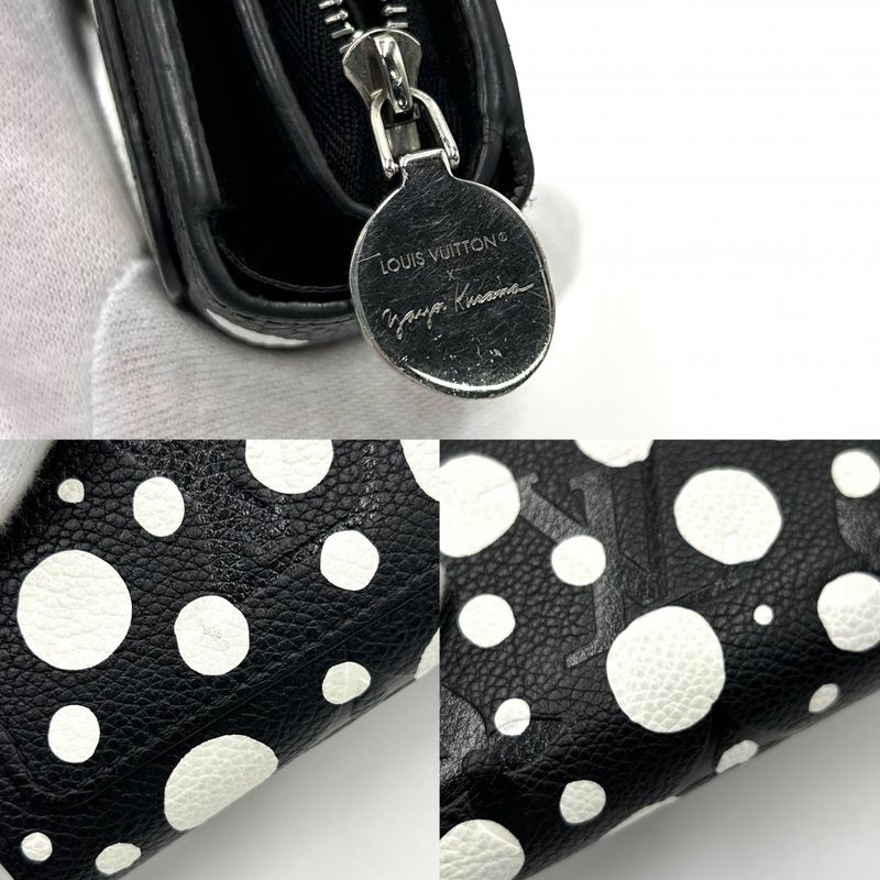Louis Vuitton Trifold Wallet Women's LV X YK Portefeuille Cles A Compact Yayoi