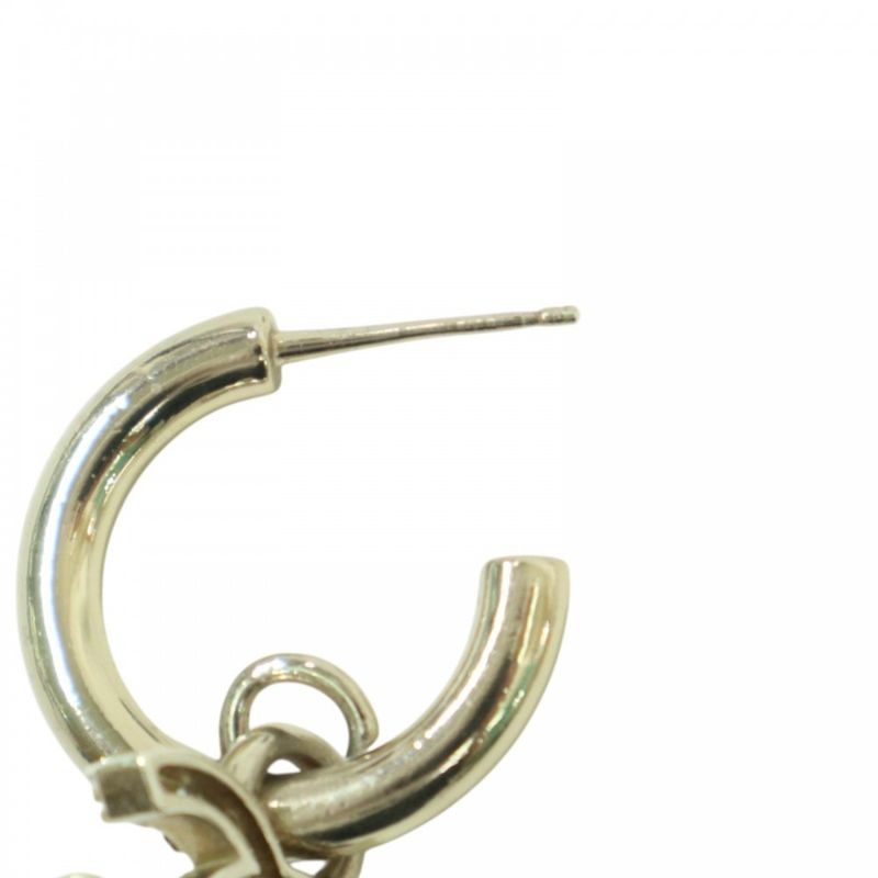 Chanel Earrings Women's Hoop Coco Mark Accessories Swing Coco Chanel Rhinestone