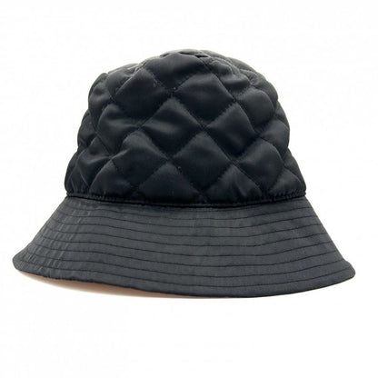 Celine Hat Men's Quilted Bucket Hat Nylon Twill Logo Print Fashion Item L Size
