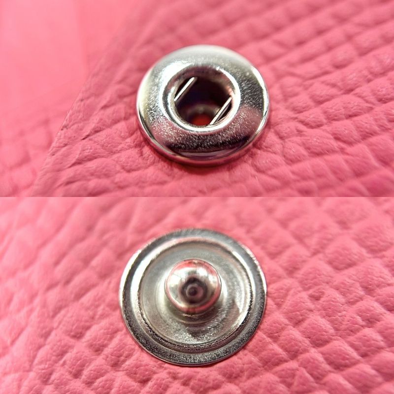 Hermes Coin Case Unisex Calvi Duo Coin Purse Card Case Small Men's Women's