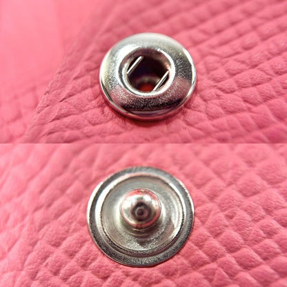 Hermes Coin Case Unisex Calvi Duo Coin Purse Card Case Small Men's Women's