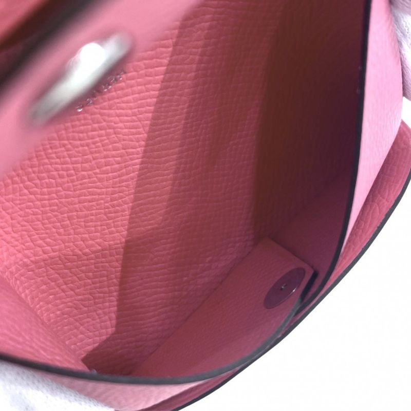 Hermes Coin Case Unisex Calvi Duo Coin Purse Card Case Small Men's Women's