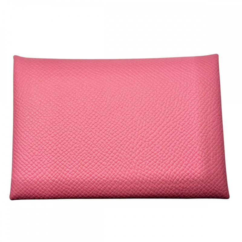 Hermes Coin Case Unisex Calvi Duo Coin Purse Card Case Small Men's Women's