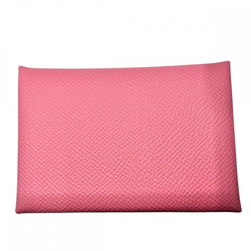 Hermes Coin Case Unisex Calvi Duo Coin Purse Card Case Small Men's Women's