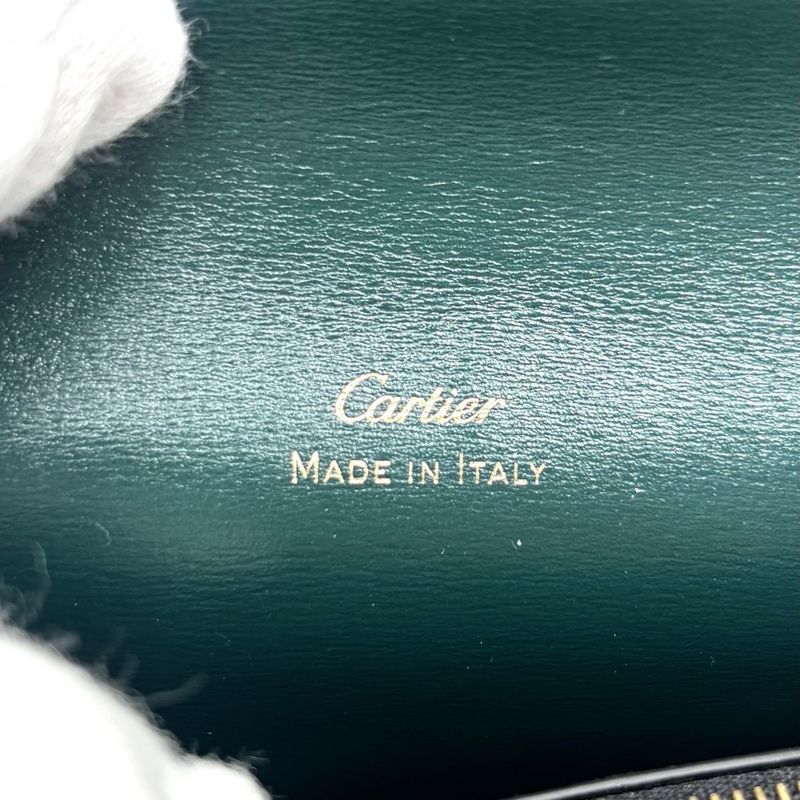 Cartier Coin Case Unisex Panther Card Case Coin Purse Business Card Holder Mini