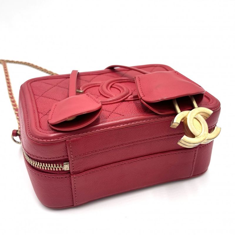 Chanel Shoulder Bag Women Quilted CC Filigree Vanity Mini Pochette