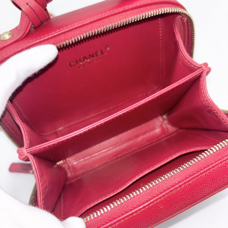 Chanel Shoulder Bag Women Matelasse CC Filigree Vanity Bag Mini Pochette