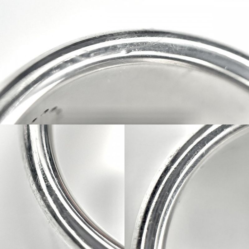 Hermes Rings Women's Eclipse Ribbon Ring Accessories Jewelry Small 52 Size