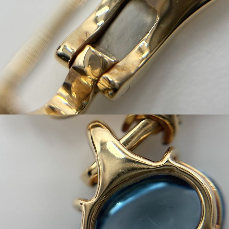 Bulgari Earrings Ladies Allegra 1P Diamond Swing 18k Gold YG 750 Jewelry