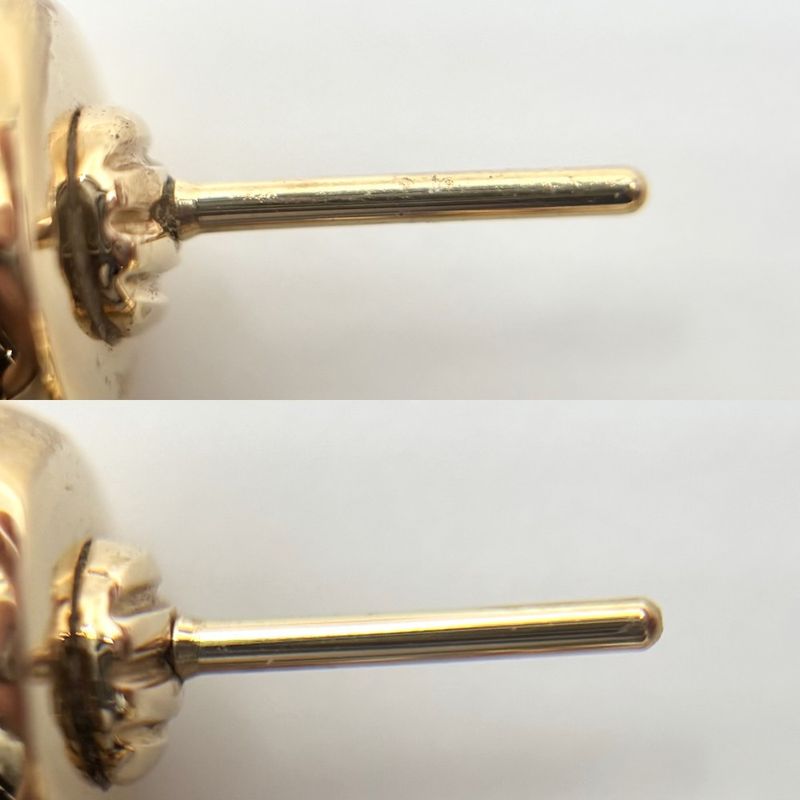 Bulgari Earrings Ladies Allegra 1P Diamond Swing 18k Gold YG 750 Jewelry