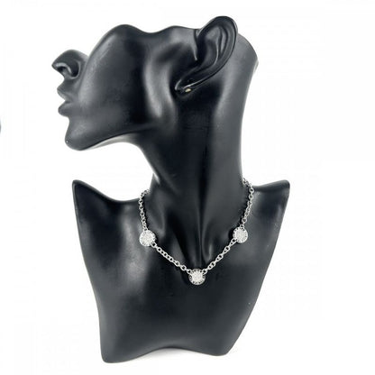 Bulgari Necklace Ladies Bulgari Reversible Pave Diamond Accessories 18k WG 750