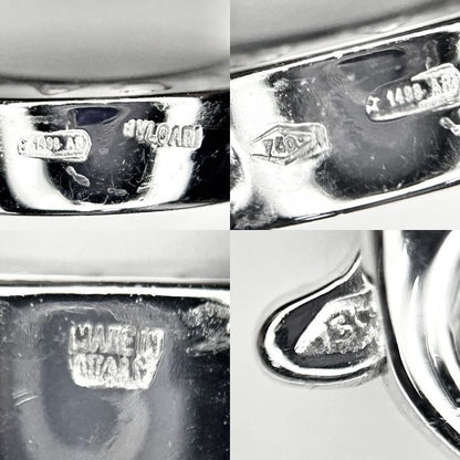 Bulgari Necklace Ladies Bulgari Reversible Pave Diamond Accessories 18k WG 750