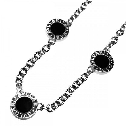 Bulgari Necklace Ladies Bulgari Reversible Pave Diamond Accessories 18k WG 750
