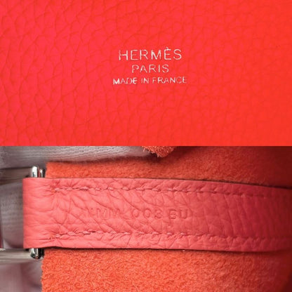 Hermes Handbag Women's Picotin Lock PM Bag W Taurillon Redish Silver