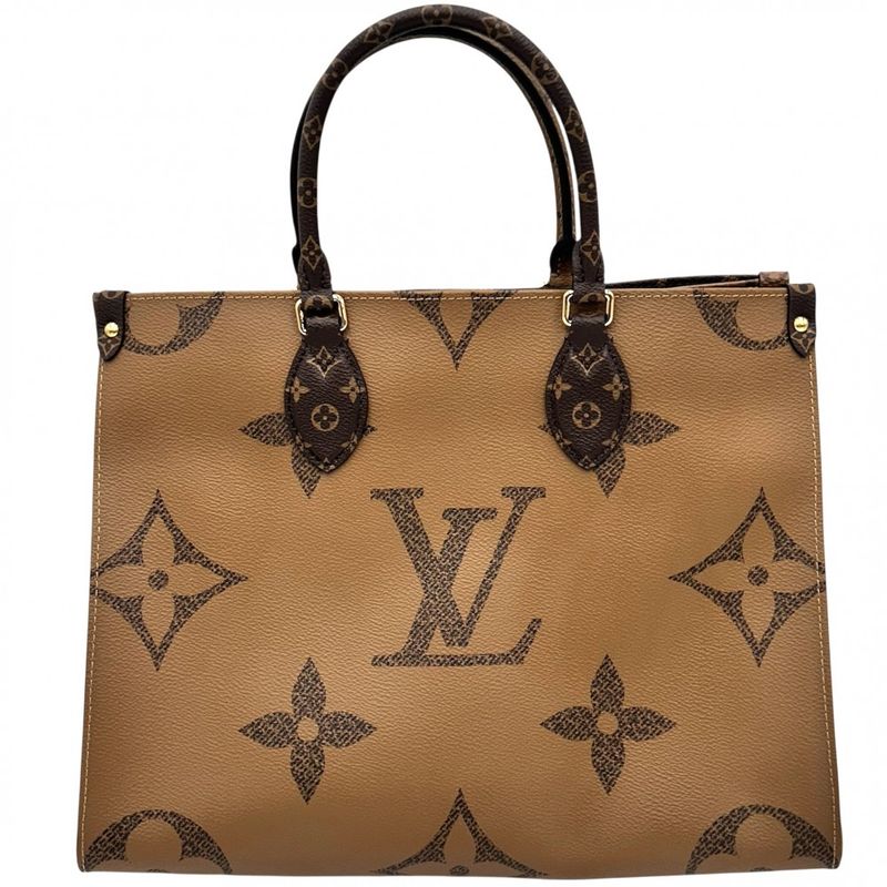 Louis Vuitton 2WAY Women's On The Go MM Handbag Tote Bag Shoulder Bag Louis