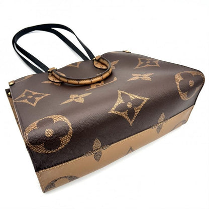 Louis Vuitton 2WAY Women's On The Go MM Handbag Tote Bag Shoulder Bag Louis