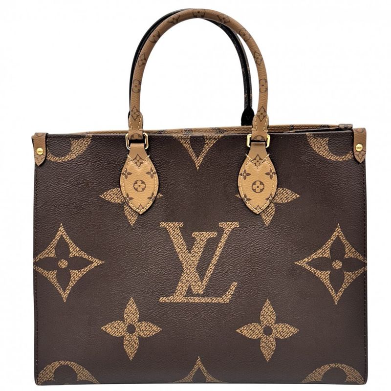 Louis Vuitton 2WAY Women's On The Go MM Handbag Tote Bag Shoulder Bag Louis