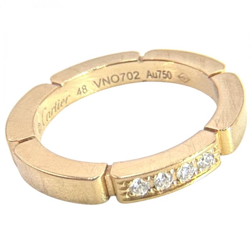 Cartier Ring Ladies 4P Diamond Mayon Panthère Ring Jewelry Accessories 750