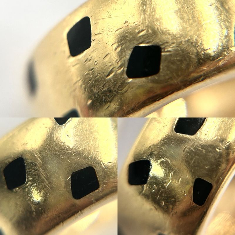 Cartier Rings Women's Panther Lacquer Ring Jewelry Accessories 750 Panther