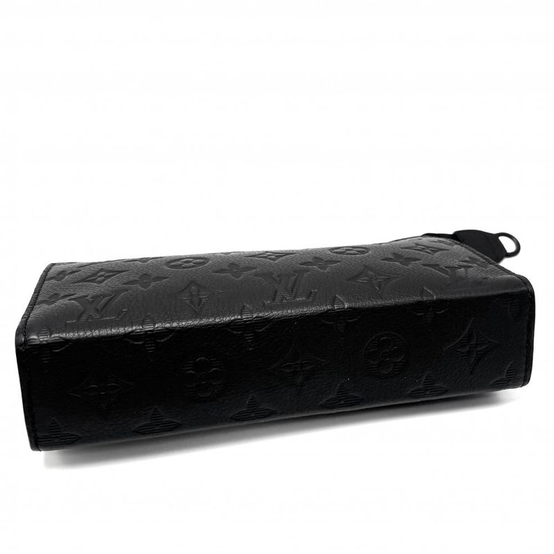 Louis Vuitton Shoulder Bag Men's Monogram Shadow Gaston Wearable Wallet Clutch